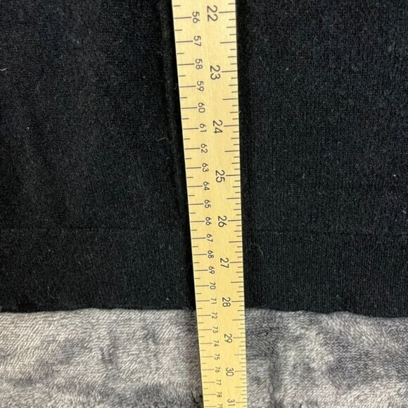 Garnet Hill Oversized 100% Cashmere Turtleneck Sweater Front Pocket Women's M - Picture 7 of 11